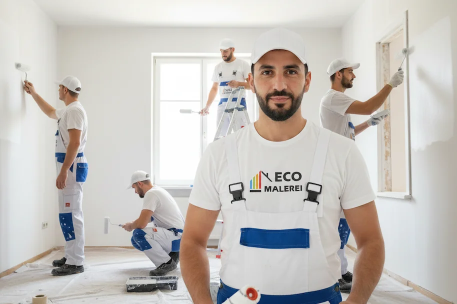 ECO Malerei Team bei der Arbeit